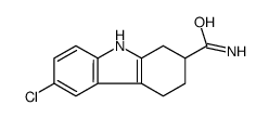 6-chloro-2,3,4,9-tetrahydro-1H-carbazole-2-carboxamide结构式