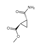 methyl (±)-trans-2-carbamoylcyclopropanecarboxylate结构式