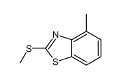 Benzothiazole, 4-methyl-2-(methylthio)- (7CI,8CI,9CI) structure