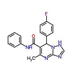 7-(4-FLUOROPHENYL)-5-METHYL-N-PHENYL-4,7-DIHYDRO[1,2,4]TRIAZOLO[1,5-A]PYRIMIDINE-6-CARBOXAMIDE结构式