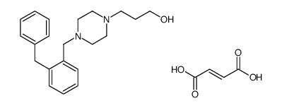 3-[4-[(2-benzylphenyl)methyl]piperazin-1-yl]propan-1-ol,(Z)-but-2-enedioic acid Structure