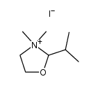 2-isopropyl-3,3-dimethyloxazolidin-3-ium iodide结构式