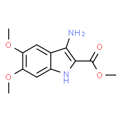 3-AMINO-5,6-DIMETHOXY-1H-INDOLE-2-CARBOXYLIC ACID METHYL ESTER structure