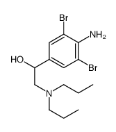 1-(4-amino-3,5-dibromophenyl)-2-(dipropylamino)ethanol结构式