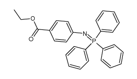 ethyl 4-[(triphenyl-λ5-phosphanylidene)amino]benzoate结构式