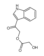 [2-(1H-indol-3-yl)-2-oxoethyl] 2-hydroxyacetate Structure