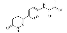 6-[4-(2-chloro-propionylamino)-phenyl]-4,5-dihydro-2H-pyridazin-3-one结构式