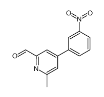 6-Methyl-4-(3-nitrophenyl)-2-pyridinecarboxaldehyde Structure