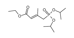 diisopropyl (2ξ)-(3-carboethoxy-2-methyl-2-propenyl)phosphonate Structure