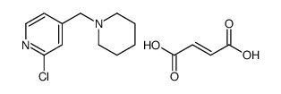 (E)-but-2-enedioic acid,2-chloro-4-(piperidin-1-ylmethyl)pyridine结构式