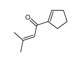 1-(cyclopenten-1-yl)-3-methylbut-2-en-1-one结构式