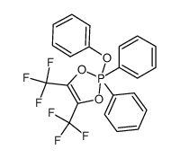 4,5-bis(trifluoromethyl)-2,2-diphenyl-2-phenoxy-1,3,2-dioxaphosphol Structure