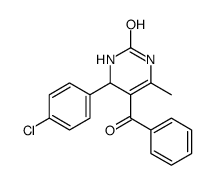 5-benzoyl-4-(4-chlorophenyl)-6-methyl-3,4-dihydro-1H-pyrimidin-2-one Structure