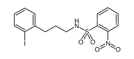 N-(o-nitrobenzenesulfonyl)-3-(o-iodophenyl)propylamine Structure