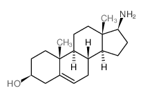 Androst-5-en-3-ol,17-amino-, (3b,17b)- Structure
