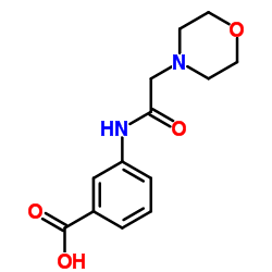 3-[(4-Morpholinylacetyl)amino]benzoic acid Structure