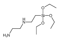 N'-(2-triethoxysilylethyl)ethane-1,2-diamine结构式
