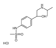 N-[4-[(1S)-1-hydroxy-2-(propan-2-ylamino)ethyl]phenyl]methanesulfonamide,hydrochloride结构式