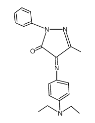 4-(4-diethylaminophenylimino)-5-methyl-2-phenyl-3,4-dihydro-2H-pyrazol-3-one Structure