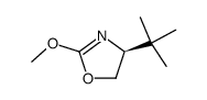 (S)-4-tert-Butyl-2-methoxy-4,5-dihydro-oxazole结构式