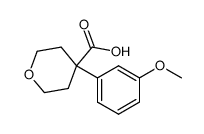 4-(3-Methoxyphenyl)tetrahydro-2H-pyran-4-carboxylic acid Structure