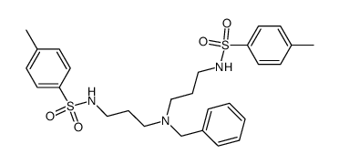 N4-benzyl-N1,N7-ditosyl-4-aza-1,7-heptanediamine结构式