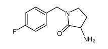 3-AMINO-1-(4-FLUOROBENZYL)PYRROLIDIN-2-ONE Structure