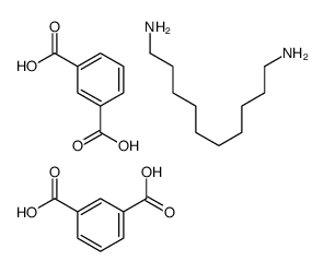 benzene-1,3-dicarboxylic acid,decane-1,10-diamine Structure