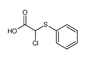 α-chloro-α-phenylthioacetic acid结构式