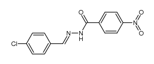 4-nitro-benzoic acid-(4-chloro-benzylidenehydrazide) Structure