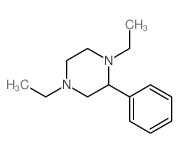 1,4-diethyl-2-phenyl-piperazine structure