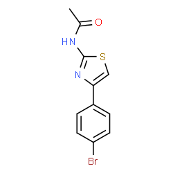 2-Acetamido-4-(4-bromophenyl)thiazole结构式