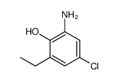 2-amino-4-chloro-6-ethylphenol结构式