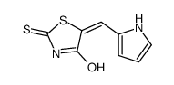 5-(1H-pyrrol-2-ylmethylidene)-2-sulfanylidene-1,3-thiazolidin-4-one结构式