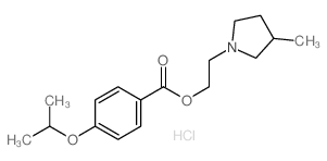 2-(3-methylpyrrolidin-1-yl)ethyl 4-propan-2-yloxybenzoate结构式
