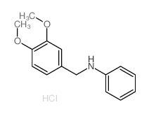 N-[(3,4-dimethoxyphenyl)methyl]aniline结构式
