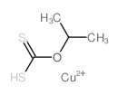 Copper,[O-(1-methylethyl) carbonodithioato-S,S']- (9CI)结构式