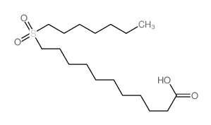 Undecanoic acid,11-(heptylsulfonyl)-结构式