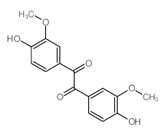 1,2-Bis(4-hydroxy-3-methoxyphenyl)ethane-1,2-dione structure