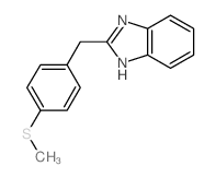 2-[(4-methylsulfanylphenyl)methyl]-1H-benzoimidazole结构式