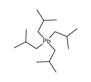 Tetrakis(2-methylpropyl)lead(IV)结构式