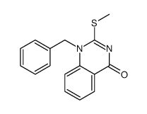 1-benzyl-2-methylsulfanylquinazolin-4-one结构式