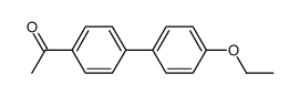 p-MeCO-C6H4-C6H4-p-OEt Structure