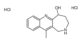 11-methyl-2,3,4,5-tetrahydro-1H-azepino[4,3-b]quinolin-5-ol,dihydrochloride Structure