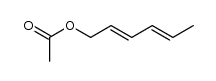 Acetic acid (2E,4E)-2,4-hexadienyl ester结构式