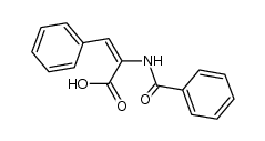 (E)-α-(benzamido)-cinnamic acid Structure