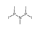 (Methylimino)-bis-(diiodophosphin)结构式