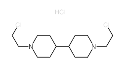 4,4-Bipiperidine, 1,1-bis(2-chloroethyl)-, dihydrochloride结构式