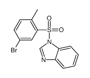 1-(5-bromo-2-methylphenyl)sulfonylbenzimidazole Structure