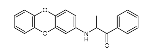 2-dibenzo[1,4]dioxin-2-ylamino-1-phenyl-propan-1-one Structure